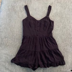 Black small romper from Francesca’s